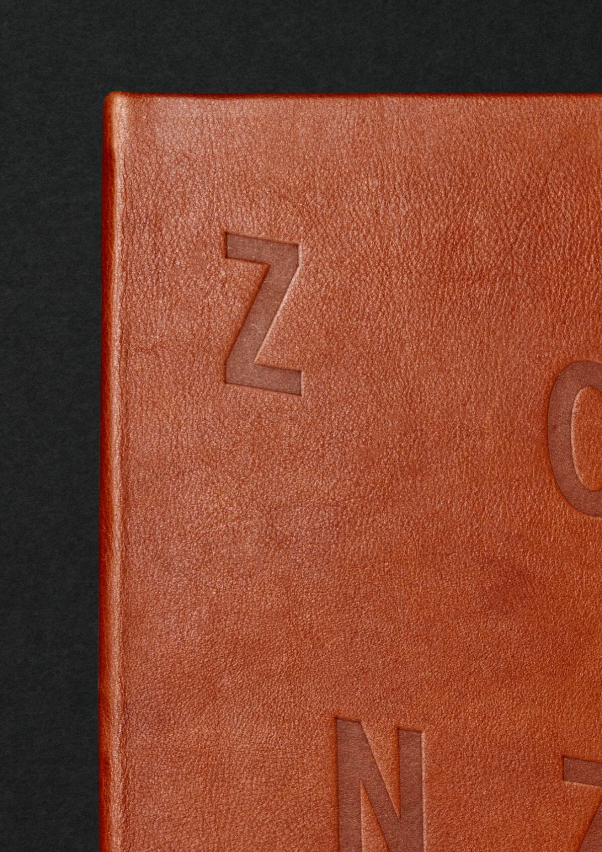 Bespoke Leather Embossed Menus for Zonzo Estate